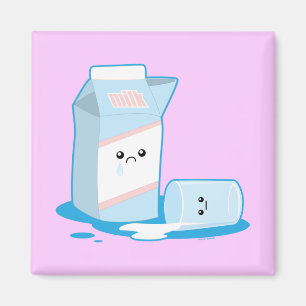 Spillad Mjölk Magnet