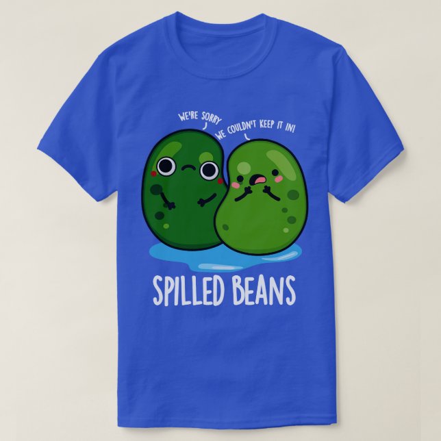 Spillade bönor Cute Veggie Bean Pun T Shirt (Design framsida)
