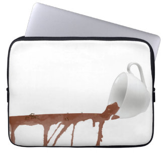 Spillat kaffe laptop sleeve