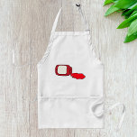 Spillat Sylt Cute Red Jelly Burk Förkläde<br><div class="desc">Lägg till lite roligt i köket med den här sylt tecknad-plattan som läckte ut. Den här unika designen är en lekfull illustration av ett överspunnet gelégodis i burk. Den är perfekt för hemkokar, bagare, köksmästare och älskare som njuter lite av humor medan de lagar mat. Den här plattan är gjord...</div>