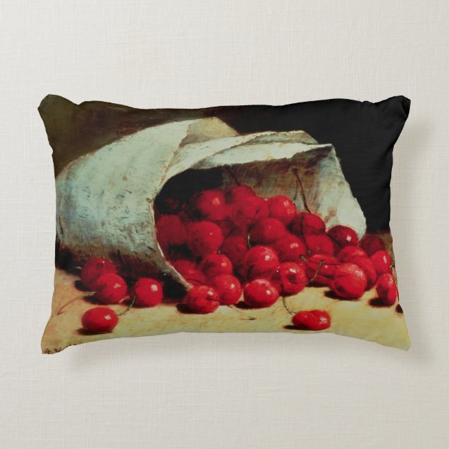 Spilld hänger lös av körsbär prydnadskudde (Framsidan)