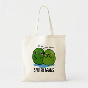 Spilled Beans Funny Veggie Bean Pun Tygkasse