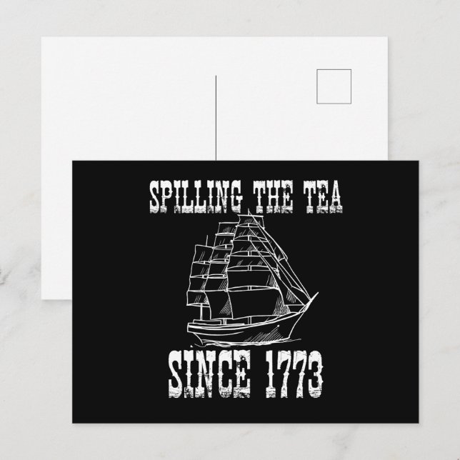 Spiller Teet Sedan 1773 Juli Historia Lärare  Vykort (Fram/baksida)