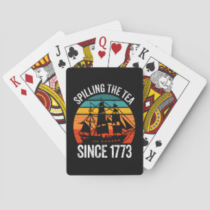Spilling av tea sedan 1773 casinokort