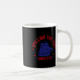 Spilling av tea sedan 1773 Fjärde juli måndag 4 Kaffemugg