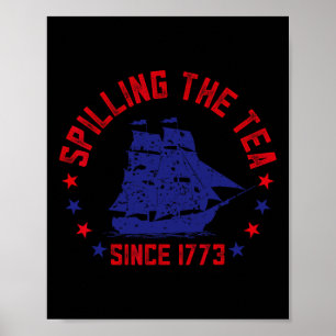 Spilling av tea sedan 1773 Fjärde juli måndag 4 Poster
