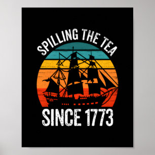 Spilling av tea sedan 1773 poster