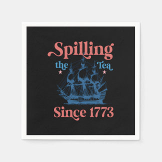 Spilling av tea sedan 1773-priset pappersservett