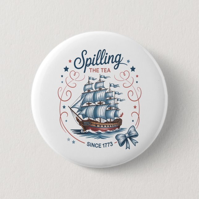 Spilling av teatern sedan 1773, 4:e juli Patriotic Knapp (Framsida)