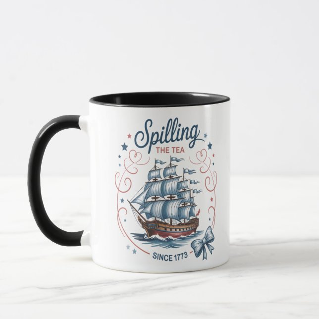 Spilling av teatern sedan 1773, 4:e juli Patriotic Mugg (Vänster)