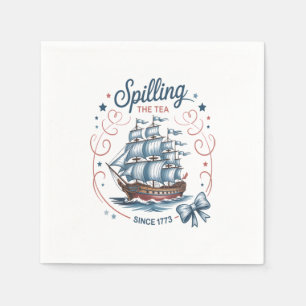 Spilling av teatern sedan 1773, 4:e juli Patriotic Pappersservett