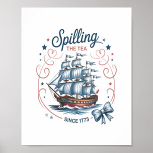Spilling av teatern sedan 1773, 4:e juli Patriotic Poster