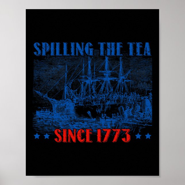 Spilling av teatern sedan 1773 fjärde juli poster (Framsidan)