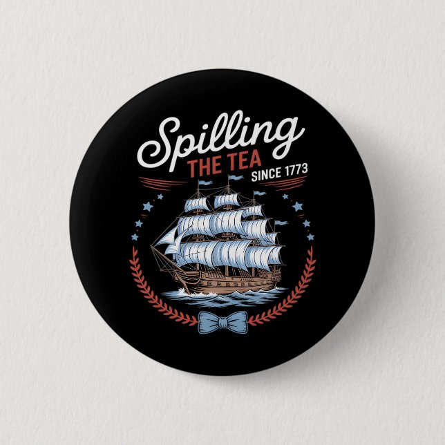 Spilling the Tea sedan 1773, 4 juli Knapp (Framsida)