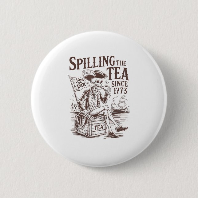 Spilling the Tea sedan 1773 Patriotic American 4:e Knapp (Framsida)