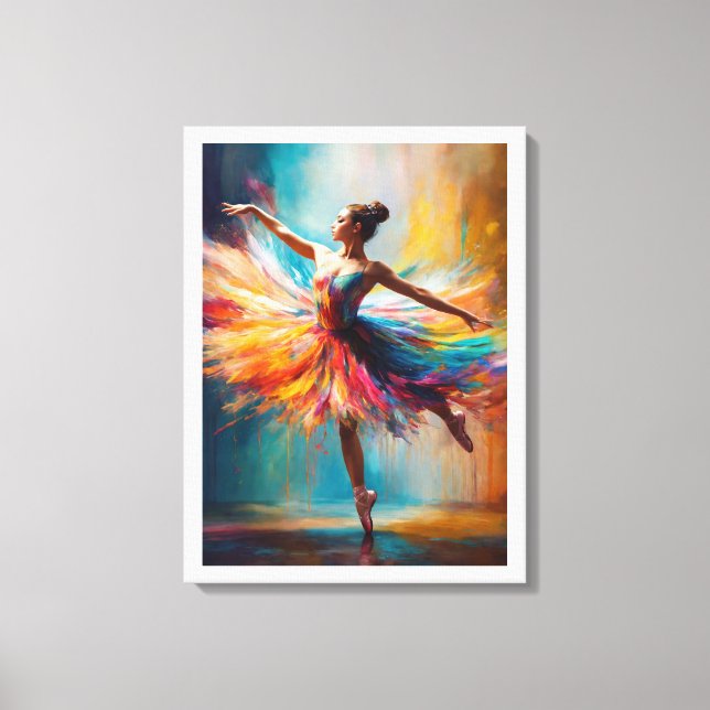 Spillningsfärgsmåttet Canvastryck (Framsida)