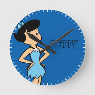 Spillror för Flintstones   Betty Rund Klocka