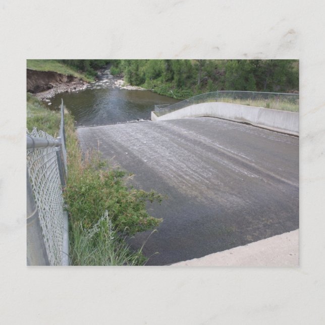 Spillway Close Beaver Bäck Park Postcard Vykort (Framsida)