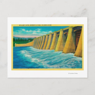 Spillway Grind om Bonneville Dam Vykort