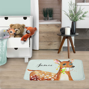 Spilt Paint Fawn Hjort Childrens Badrumsmatta