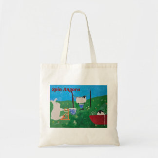 Spin Angora Tote/Garn Bag Tygkasse