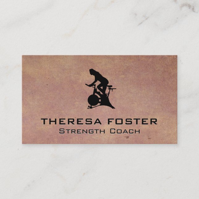 Spin Bike Personal Trainer Visitkort (Framsida)