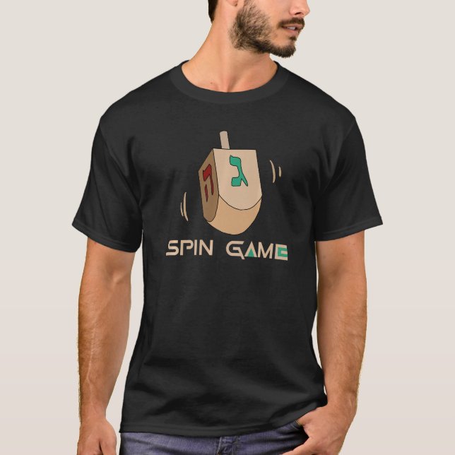 Spin Game Hanukkah Dreidel Chanukah Jew T Shirt (Framsida)