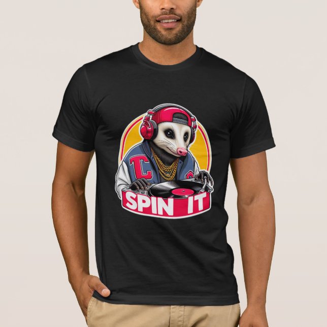 SPIN IT-OPOSSUM DJ T SHIRT (Framsida)
