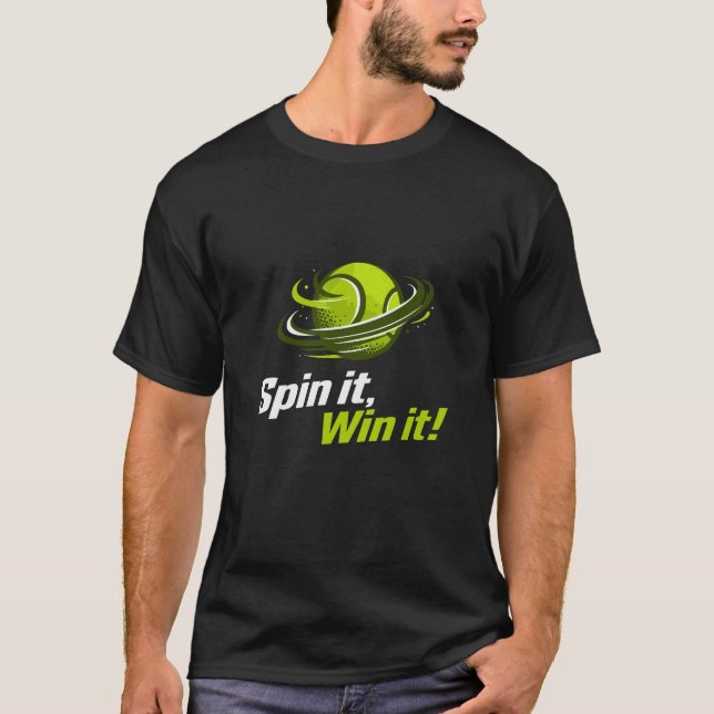 Spin It Win It padel Ball Planet Sports T Shirt (Framsida)