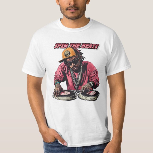 Spin the Beat T Shirt (Framsida)