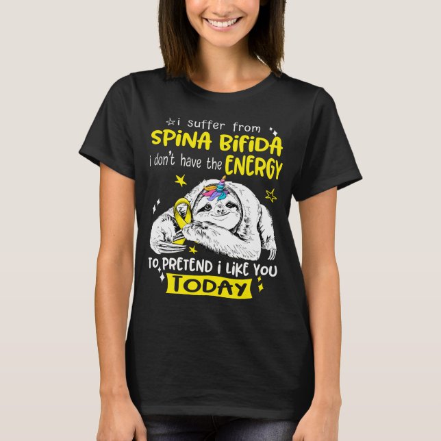 Spina Bifida Awareness Month Ribbon Gifts T Shirt (Framsida)