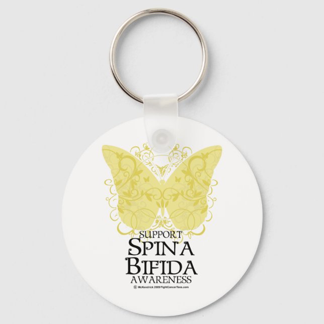 Spina Bifida Butterfly Nyckelring (Framsida)