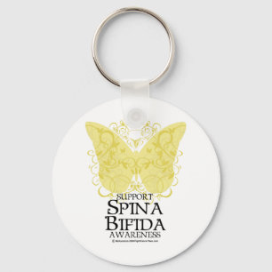 Spina Bifida fjäril Nyckelring