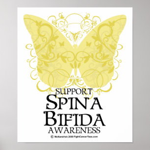 Spina Bifida fjäril Poster