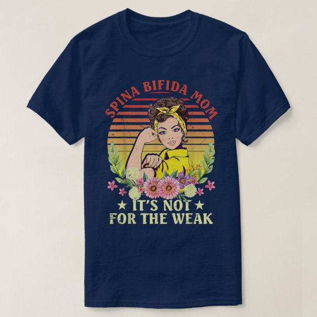 Spina Bifida Mamma är inte för svag T Shirt (Design framsida)