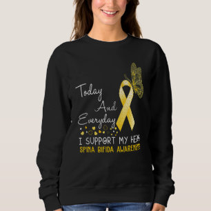 Spina Bifida-medvetande jag stöder min Hero Butter T Shirt