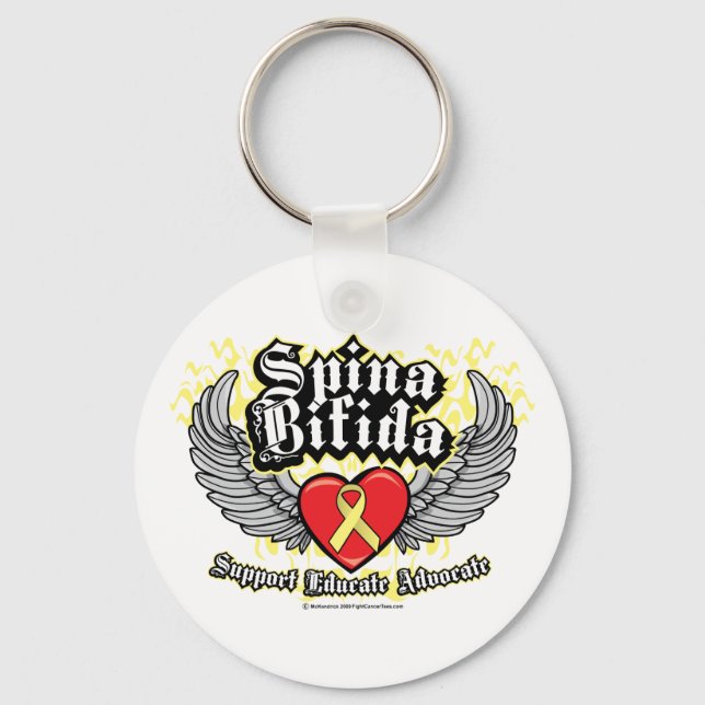 Spina Bifida Vingar Nyckelring (Framsida)