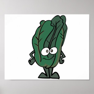 Spinach Ansikte Poster
