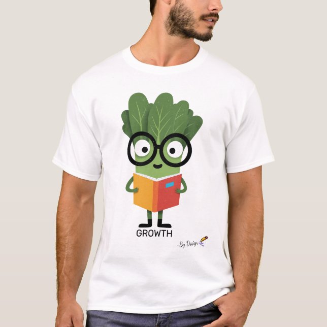 Spinach med glasögon | TILLVÄXT - efter design T Shirt (Framsida)