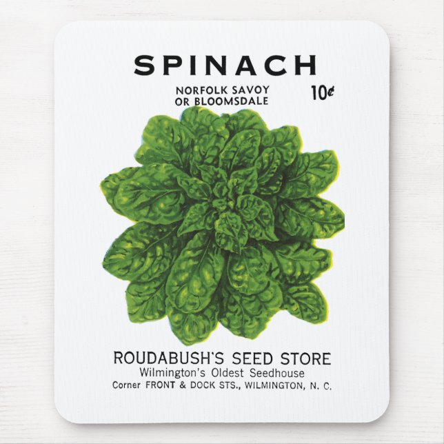 Spinach Seed Packet Label Musmatta (Framsidan)