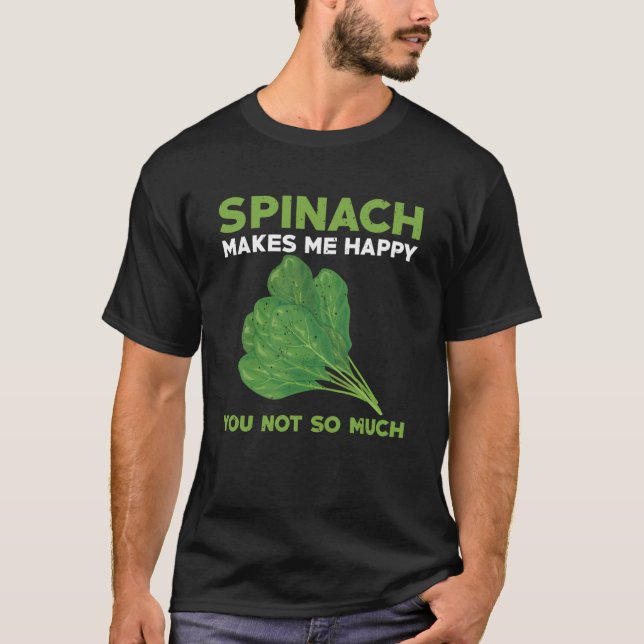Spinach Slay Garden Plants T Shirt (Framsida)