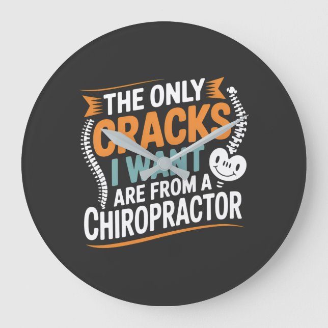 Spinal Alignment and Posture Recovery Stor Klocka (Framsida)