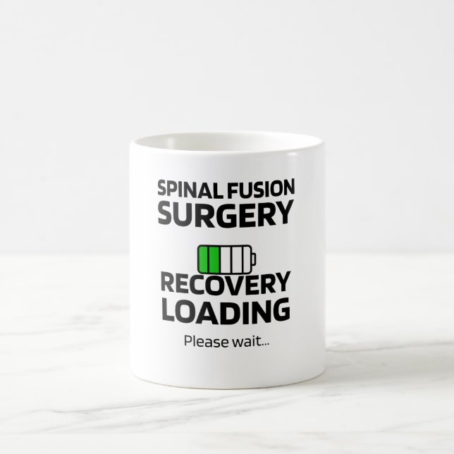 Spinal Fusion Recovery ger ryggradskirurgi Lumbar Kaffemugg (Center)