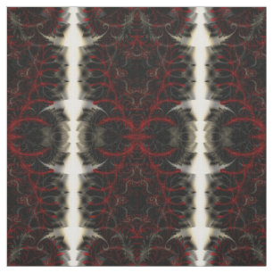 Spinal Paisley Fractal Mönster Goth Skriv ut Tyg
