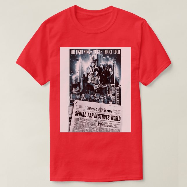 Spinal Tap nov 29 1985 poster konsert T Shirt (Design framsida)