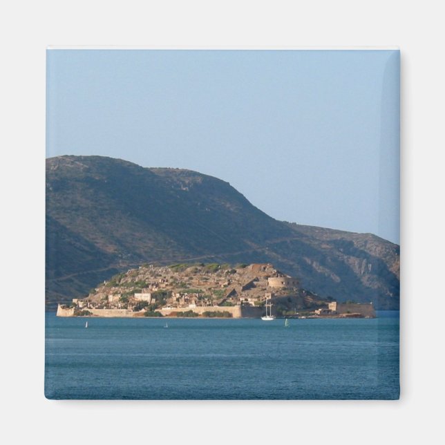 Spinalonga Island Magnet (Framsidan)