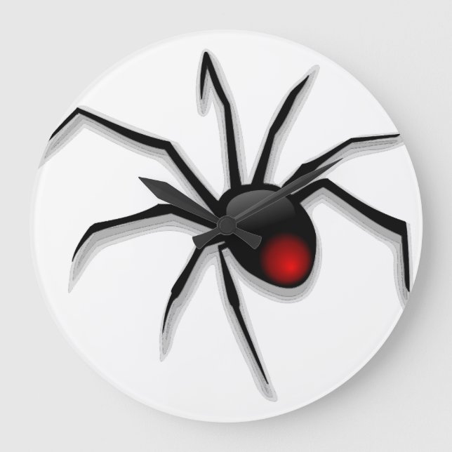 spindel halloween stor klocka (Framsida)