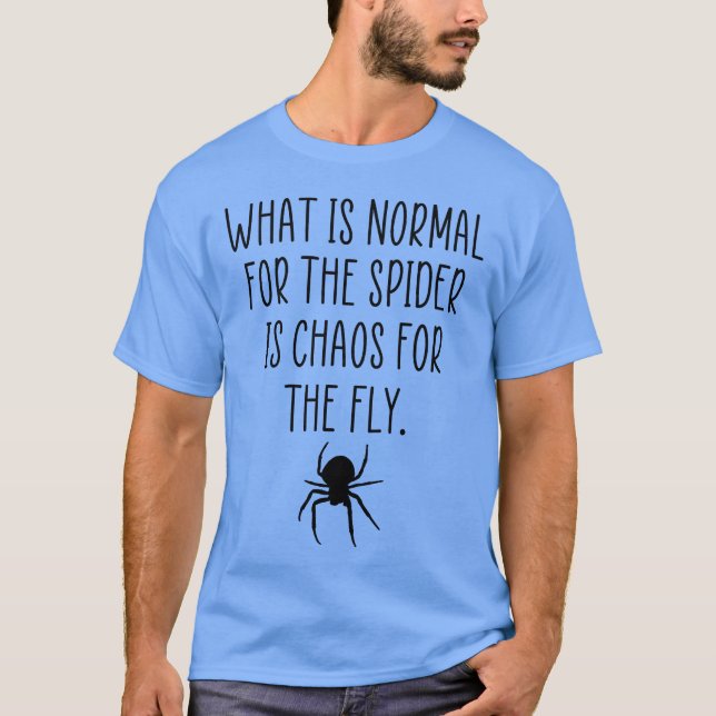 Spindel kaos citat t shirt (Framsida)