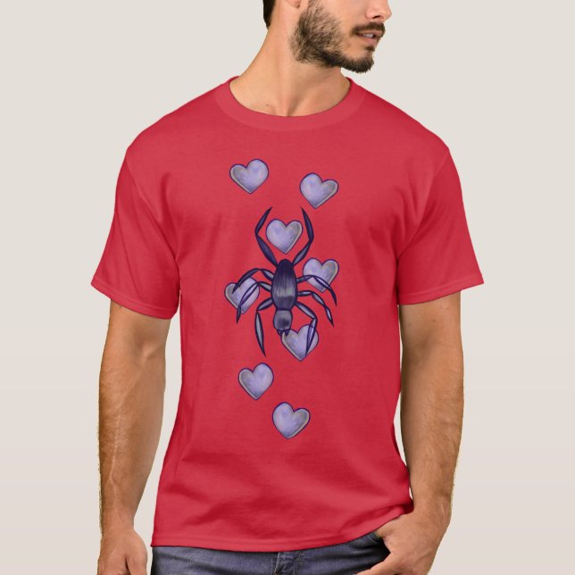 Spindel Kärlek familj T Shirt (Framsida)
