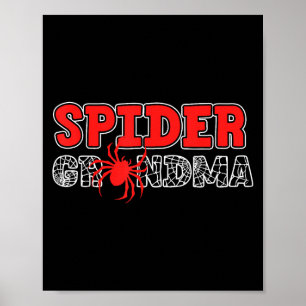 Spindel Mormor Spidey Födelsedagsmatchande Familj Poster